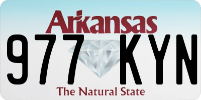 AR license plate 977KYN
