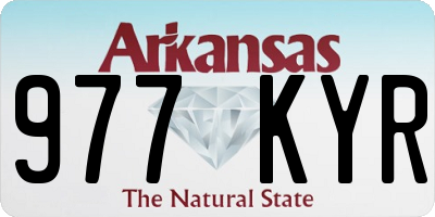 AR license plate 977KYR