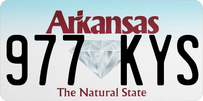 AR license plate 977KYS
