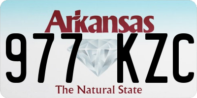 AR license plate 977KZC