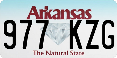 AR license plate 977KZG