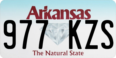AR license plate 977KZS