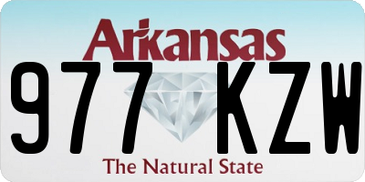 AR license plate 977KZW