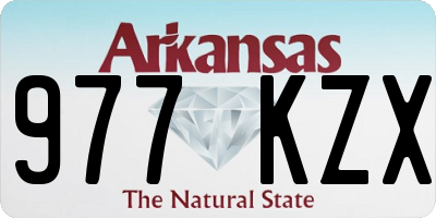 AR license plate 977KZX