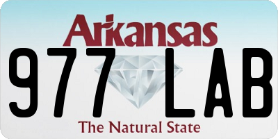 AR license plate 977LAB