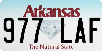 AR license plate 977LAF