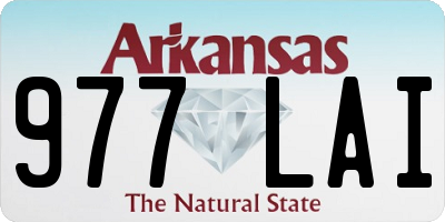 AR license plate 977LAI