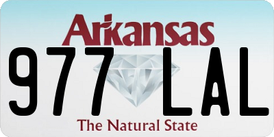 AR license plate 977LAL