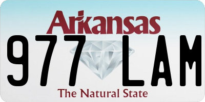 AR license plate 977LAM