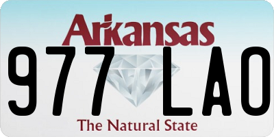 AR license plate 977LAO
