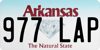 AR license plate 977LAP