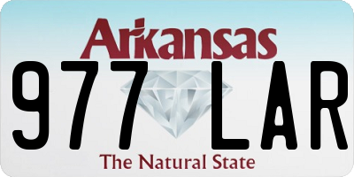 AR license plate 977LAR