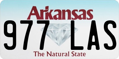 AR license plate 977LAS
