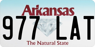 AR license plate 977LAT