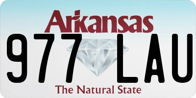 AR license plate 977LAU