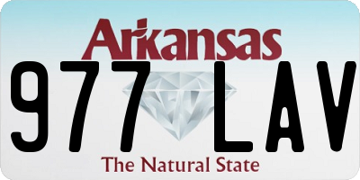 AR license plate 977LAV