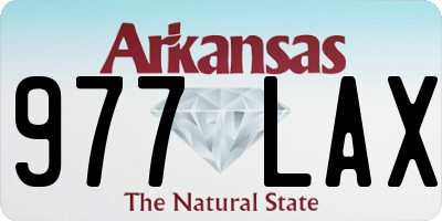 AR license plate 977LAX