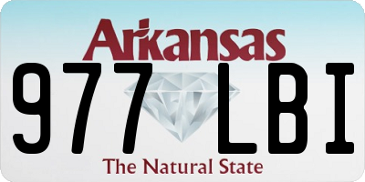 AR license plate 977LBI