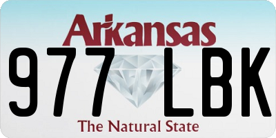AR license plate 977LBK