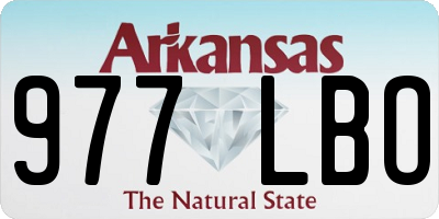 AR license plate 977LBO