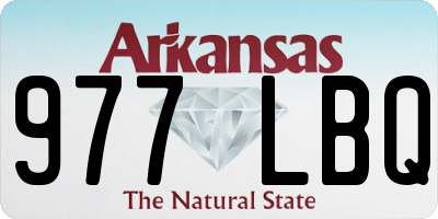 AR license plate 977LBQ