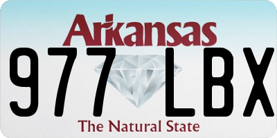 AR license plate 977LBX