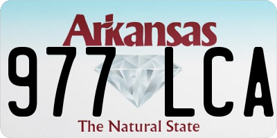 AR license plate 977LCA