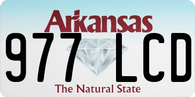 AR license plate 977LCD