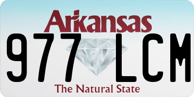 AR license plate 977LCM