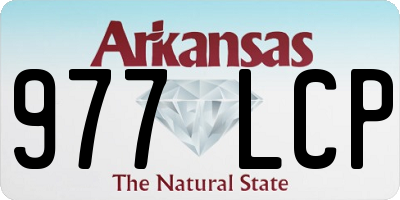 AR license plate 977LCP