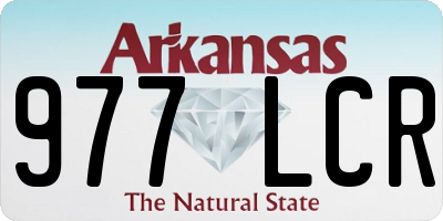 AR license plate 977LCR