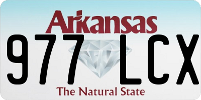 AR license plate 977LCX