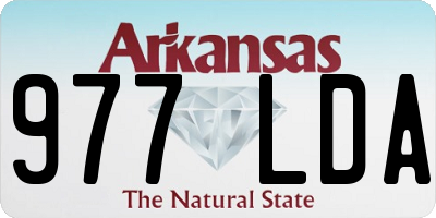 AR license plate 977LDA