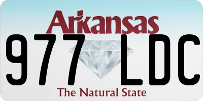 AR license plate 977LDC
