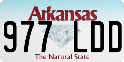 AR license plate 977LDD