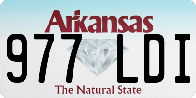 AR license plate 977LDI