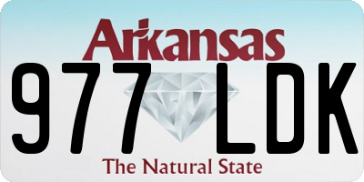 AR license plate 977LDK