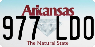 AR license plate 977LDO