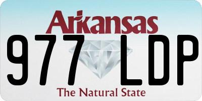 AR license plate 977LDP