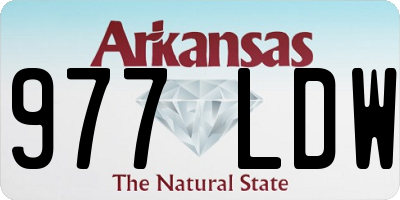 AR license plate 977LDW