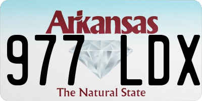 AR license plate 977LDX
