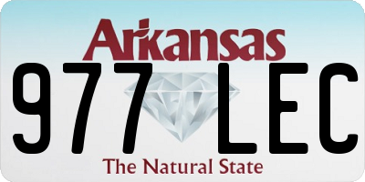 AR license plate 977LEC