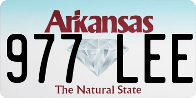 AR license plate 977LEE