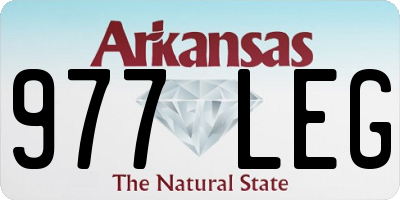 AR license plate 977LEG