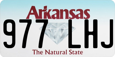 AR license plate 977LHJ