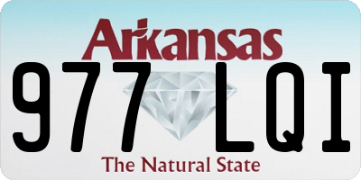 AR license plate 977LQI