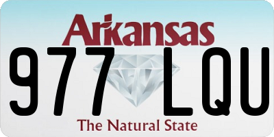 AR license plate 977LQU