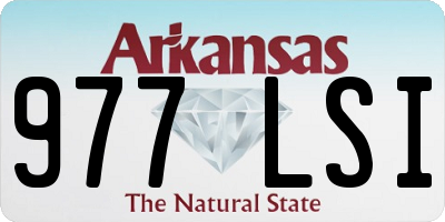 AR license plate 977LSI