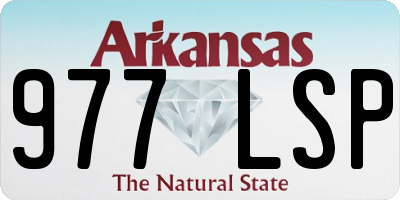 AR license plate 977LSP