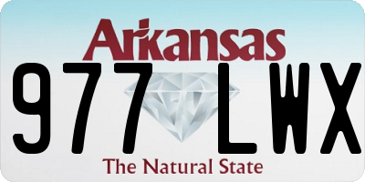 AR license plate 977LWX
